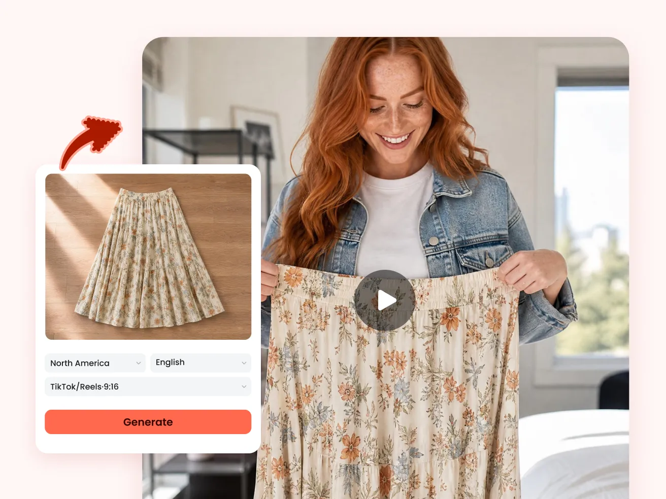 Upload Any Product Image - AI Generates the Rest.