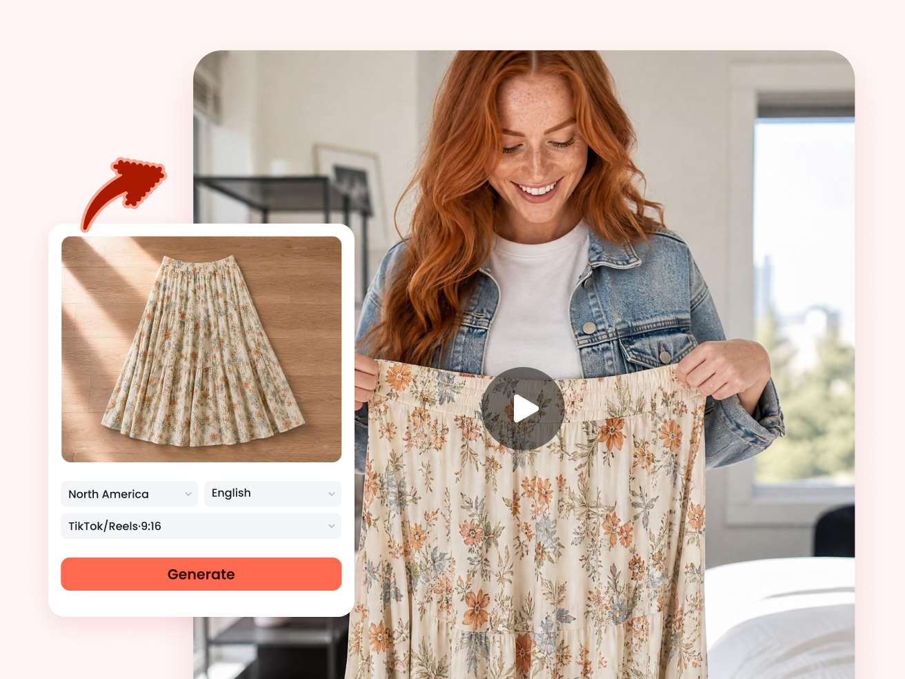 Upload Any Product Image - AI Generates the Rest.